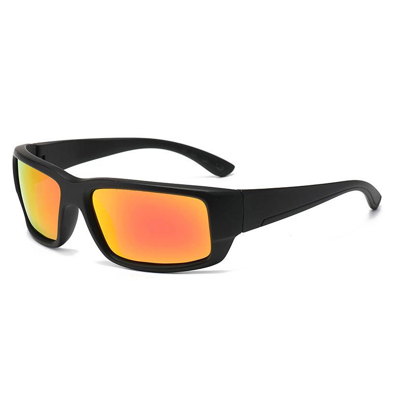Men’s Colorful Sports Sunglasses, Windproof UV Protection Cycling Glasses for Driving, Outdoor Running Fishing Shades