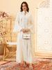 Elegant Sequin Embroidered Muslim Women's Robe - Middle Eastern Style Long Dress