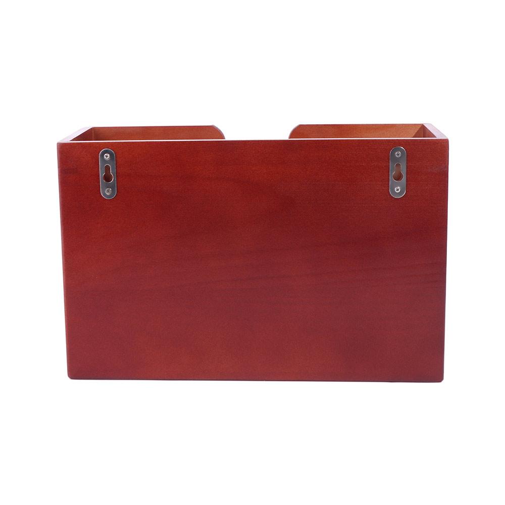 Wall Mounted Hanging Tissue Box Creative Paper Storage Holder Wooden Napkin Holder  For Restaurant