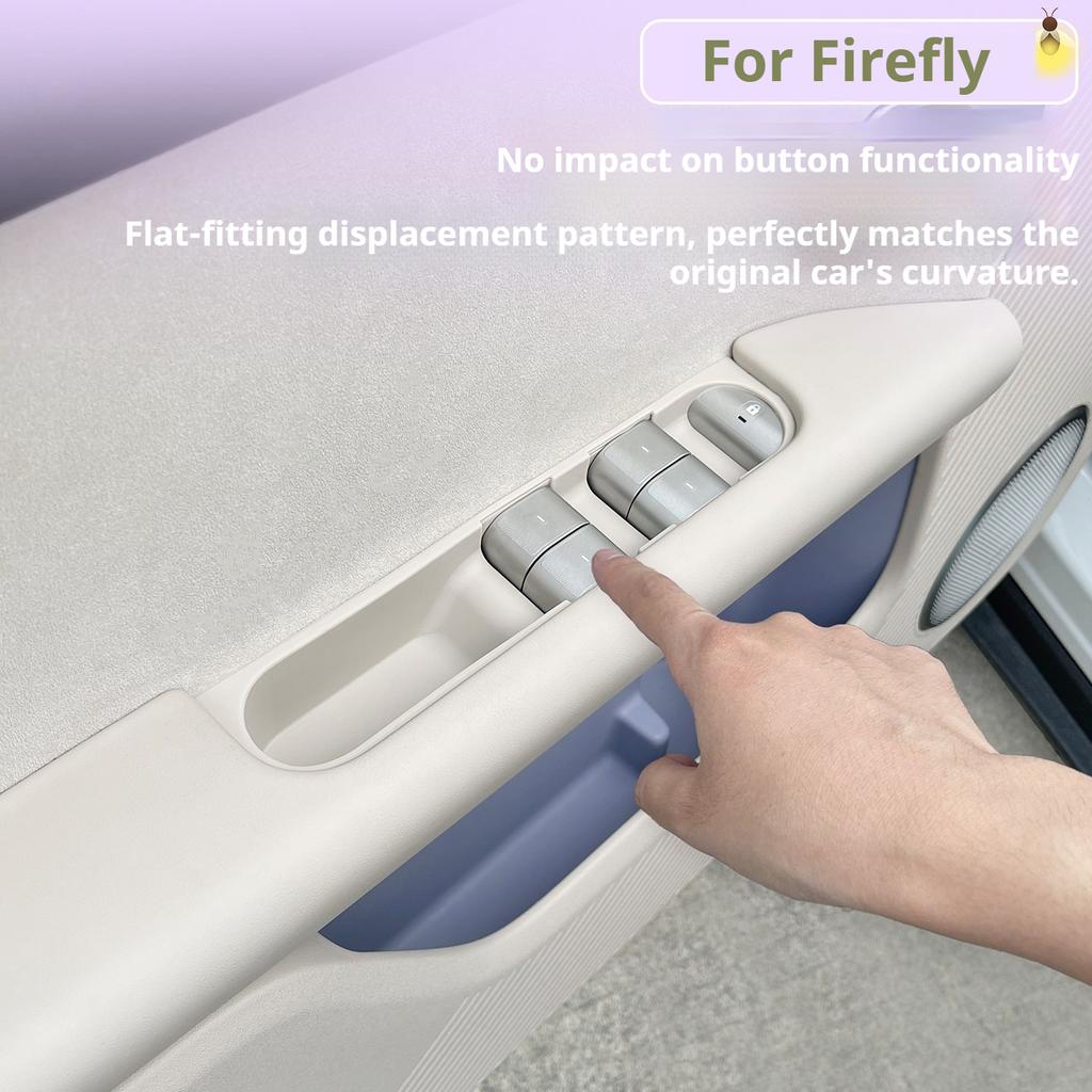 For Nio Firefly 2025 2026 Silicone Pad For Door Handle And Window Control Panel Non Slip Anti Scratch Car Accessories