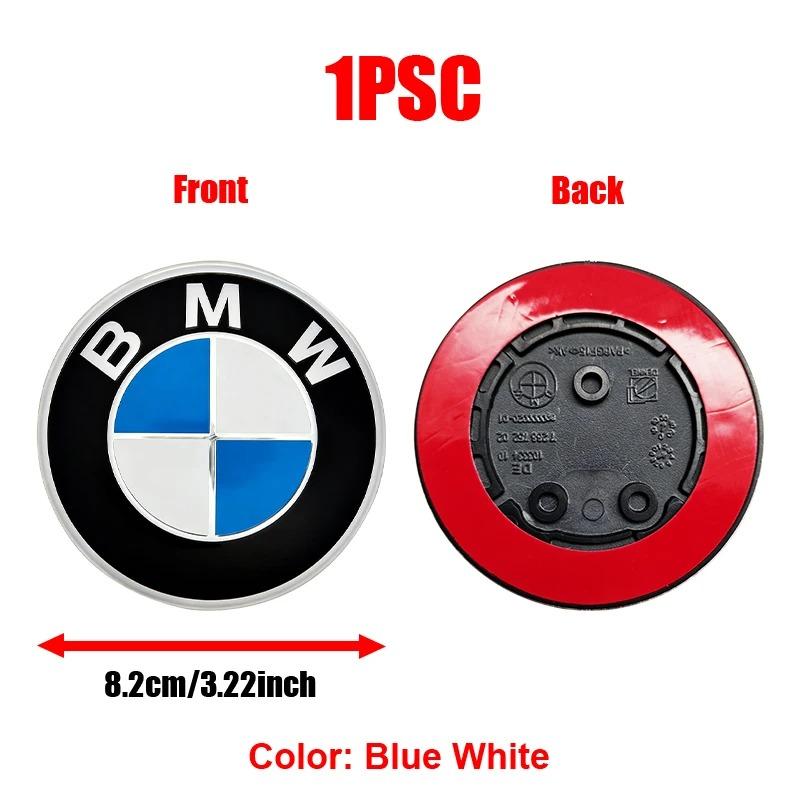 82mm Car Front Head Hood Bonnet Emblem Rear Tail Bumper Trunk Sticker For BMW X3 M M5 M3 E46 E90 E60 F10 E39 F30 E36 G30 E87 E70 J5UJD
