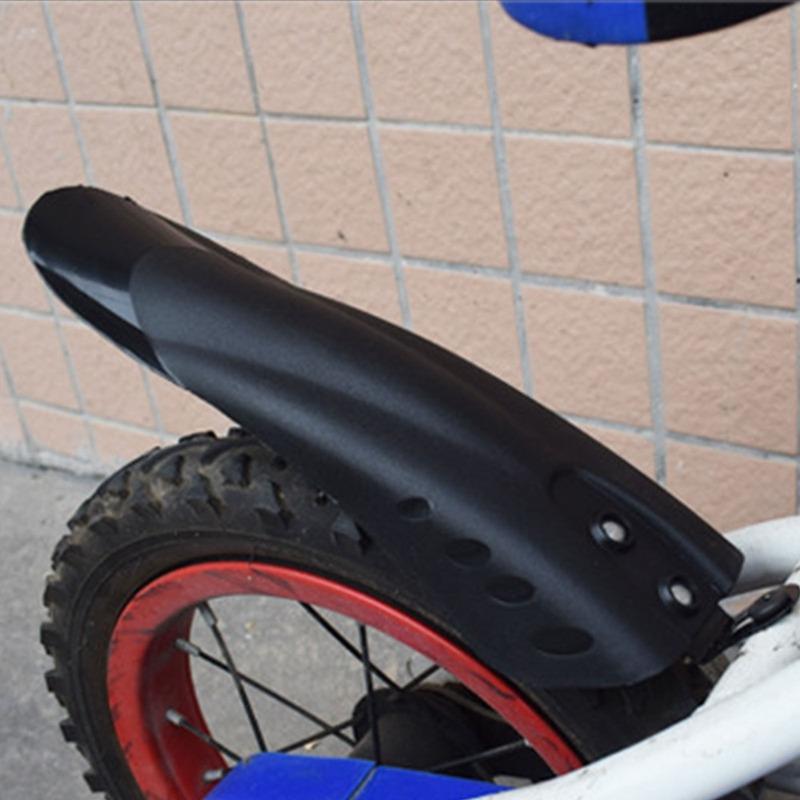 2Pcs Front Rear Set Bike Mudguards Black Easy To Install Adjustable Bicycle Mudguards Rainproof for 12/14/16/18/20 Inch Bikes