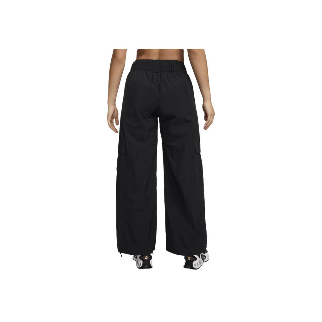 Nike Fashion High-Waisted Solid Color Cargo Pants Women pants Black HJ6858-010