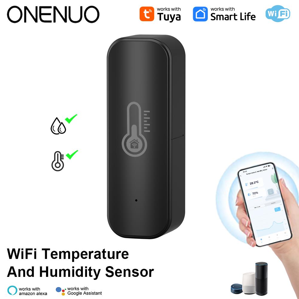 Tuya WiFi Temperature Humidity Sensor Smart Life Remote Monitor For Smart Home Work with Alexa Google Assistant