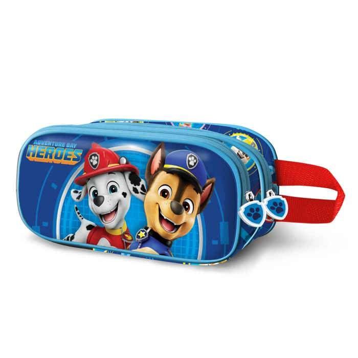 Trousse Double 3D - KARACTERMANIA - La Pat' Patrouille - Bleu - Taille Unique - Enfant blu