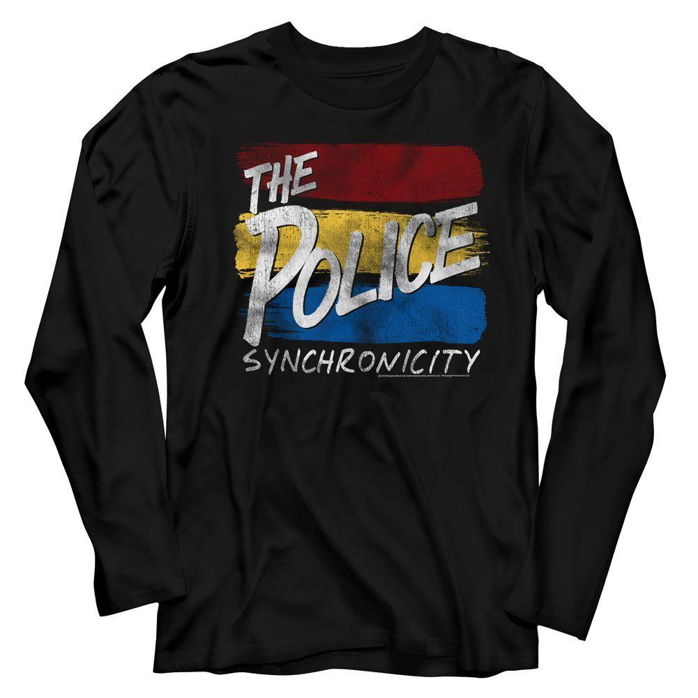The Police Sync Inverted Black L/S Music Shirt XL
