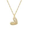 Guochao Slightly Inlaid Empty Love Accessories Live Broadcast Court Style Full Of Diamonds Inlaid With Luxury Necklaces