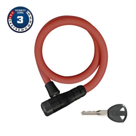 ABUS Fahrrad Rennrad Kabel Rot Japanisches Schloss, Schloss, Schloss, 85cm, [PRIMO 5412K] (Offizielles Produkt)