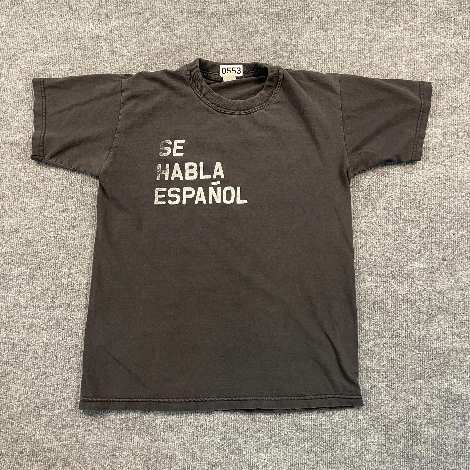 

Vintage 90s Se-Habla Español Shirt Small 18x23 Black 4XL
