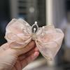 3D Mesh Pearl Bow & Crown Hair Clip for Children's Birthday