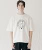 FFEFF STUDIO Slogan Short Sleeve T-Shirt (Cream)