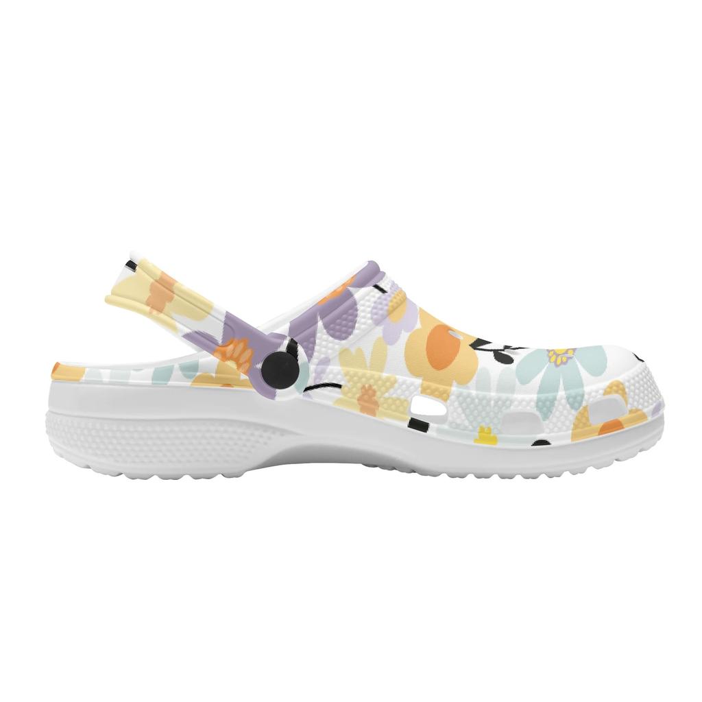 Unisex EVA Walking Clogs Art Printed Quick Dry Flexible Slip On Travel Use Beach Garden Daily Walking Leisure Sandals Beach Wear