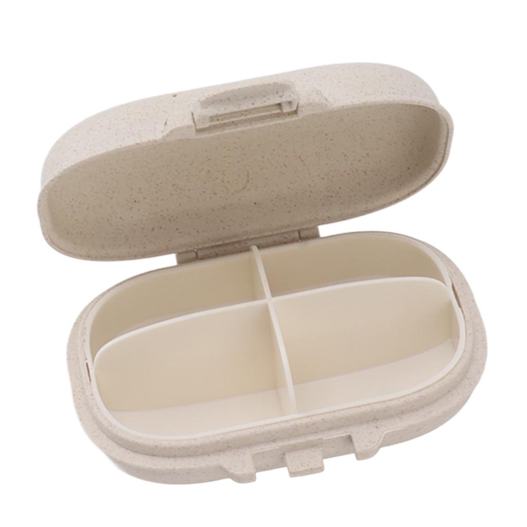 Medicine Organizer Portable Dividing Medicine Planner Box Snap Design Daily Medicine Holder