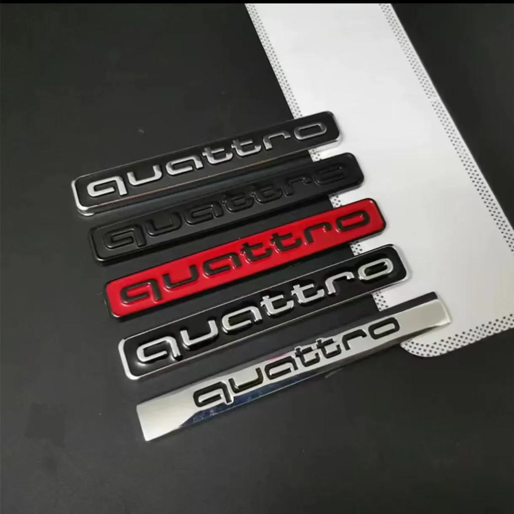 ABS Car Rear Tail Trunk Emblem Fender Side Sticker for f2 Quattro A5 B7 Q7 A3 A4 B8 A6 TT R8 A8 A7 Q5 Q3 C7 S3 A1 B5 Q2 Sport