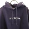 VETEMENTS Long sleeve Barcode Patch Sweatshirts M Navy pullover unisex Men's Used