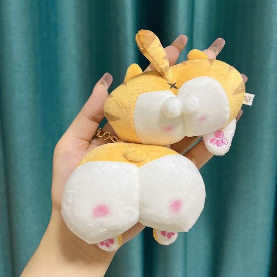 Buy Butt Keychain Cute Stress Relief Stuffed Corgi Dog Ass Key