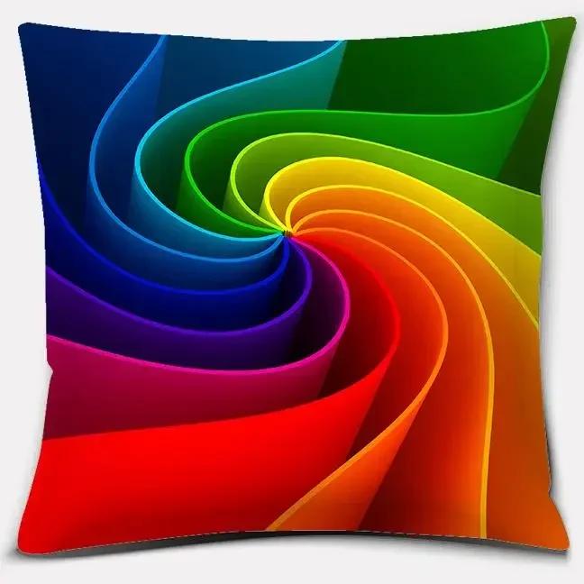 Colorful Series Throw Pillow Gift Home Office Decoration Bedroom Sofa Car Cushion Cover