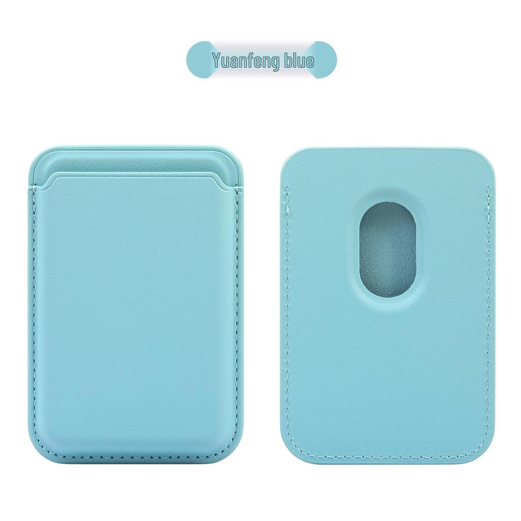Porte-cartes en cuir MagSafe pour iPhone 17/16/15 - Pochette magnétique résistante