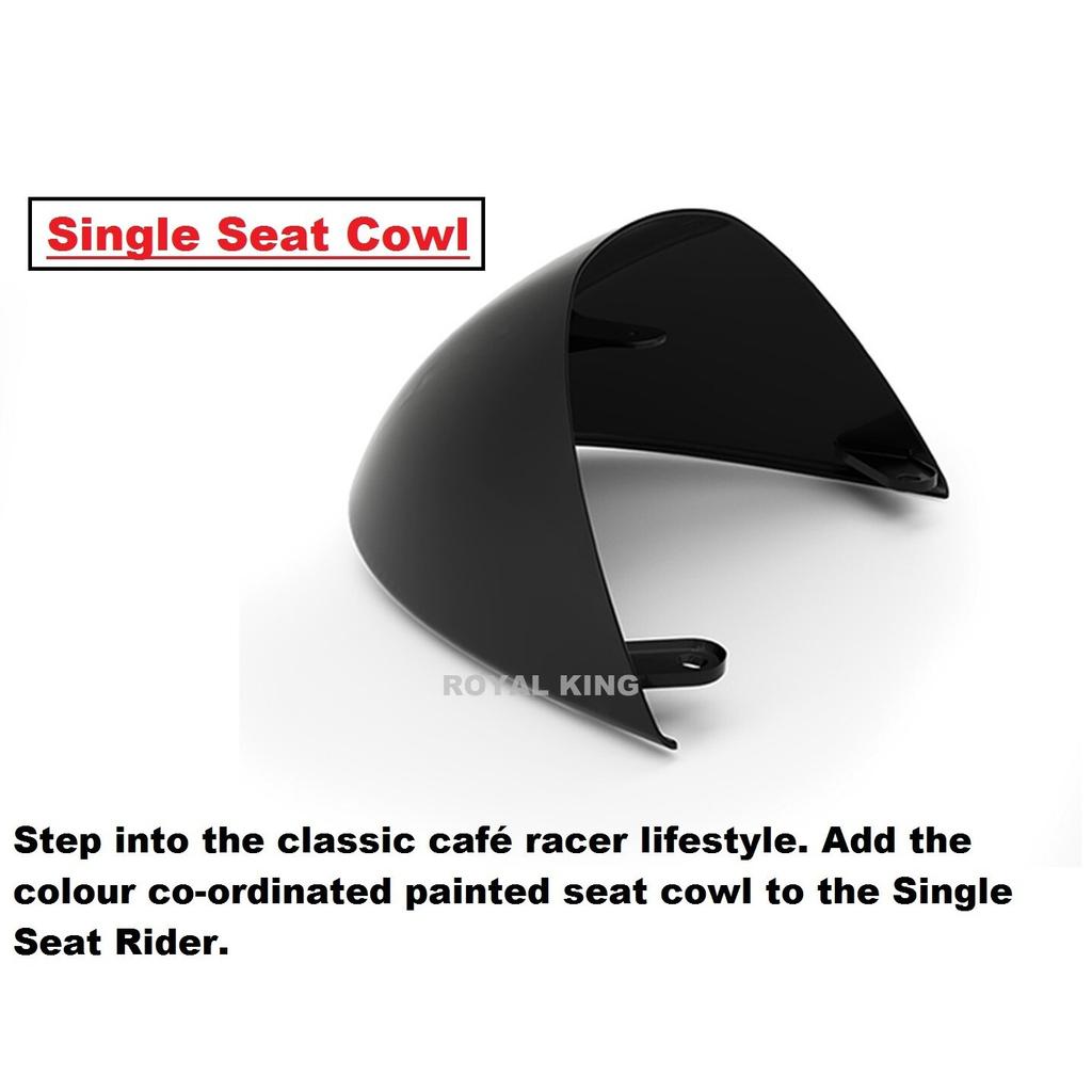 Royal Enfield Continental GT 650 " Premium Single Rider Seat  with Black Cowl"