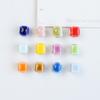 Small square loose beads handmade DIY bead material ceramic necklace bracelet beaded accessories