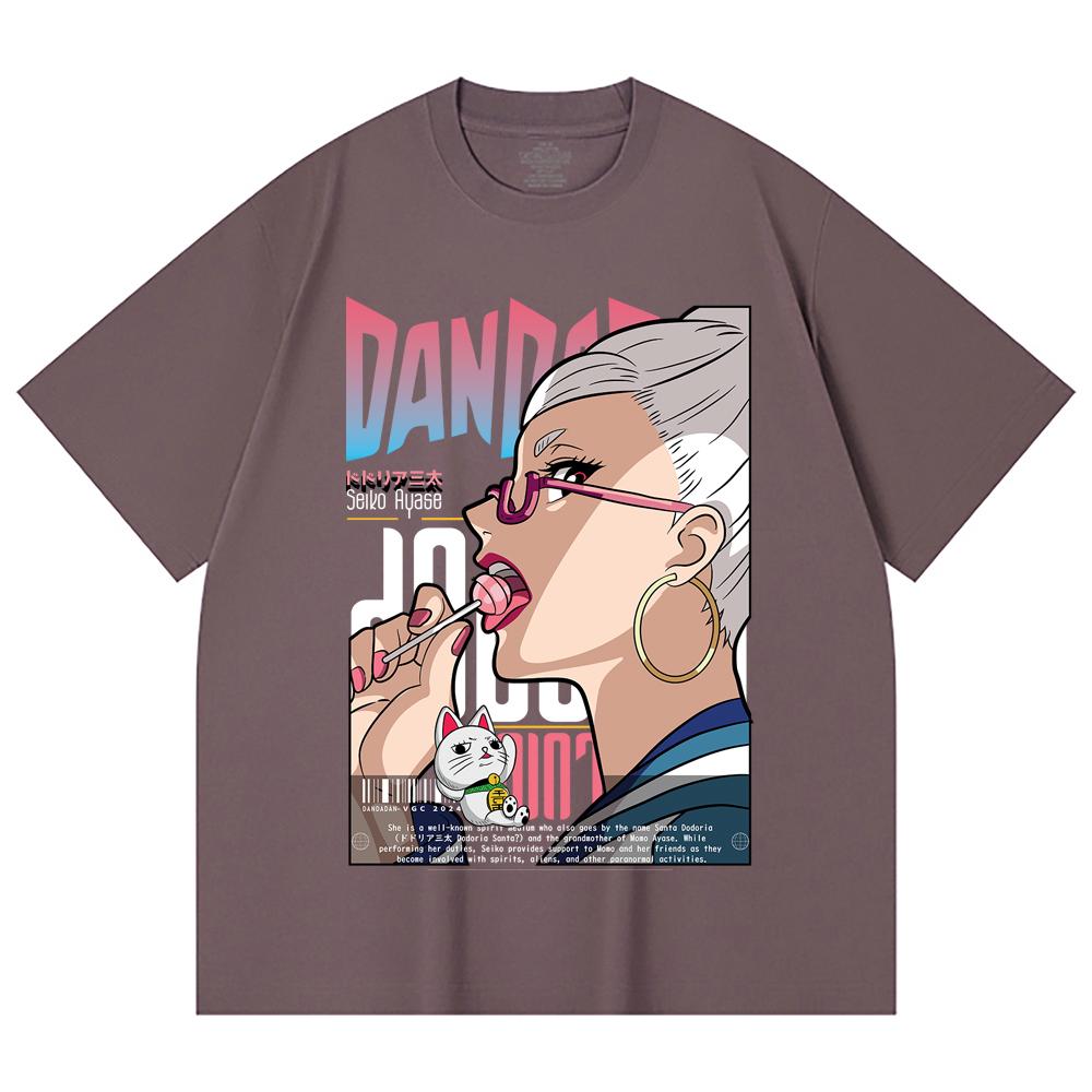 230 Gsm 100% Cotton DanDaDan V10 Seiko Print Unisex Heavy Cotton T Shirt