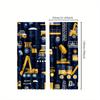 2pcs Construction Vehicle Curtains with Bulldozer   Crane   and Excavator Designs for Room Decorative curtains