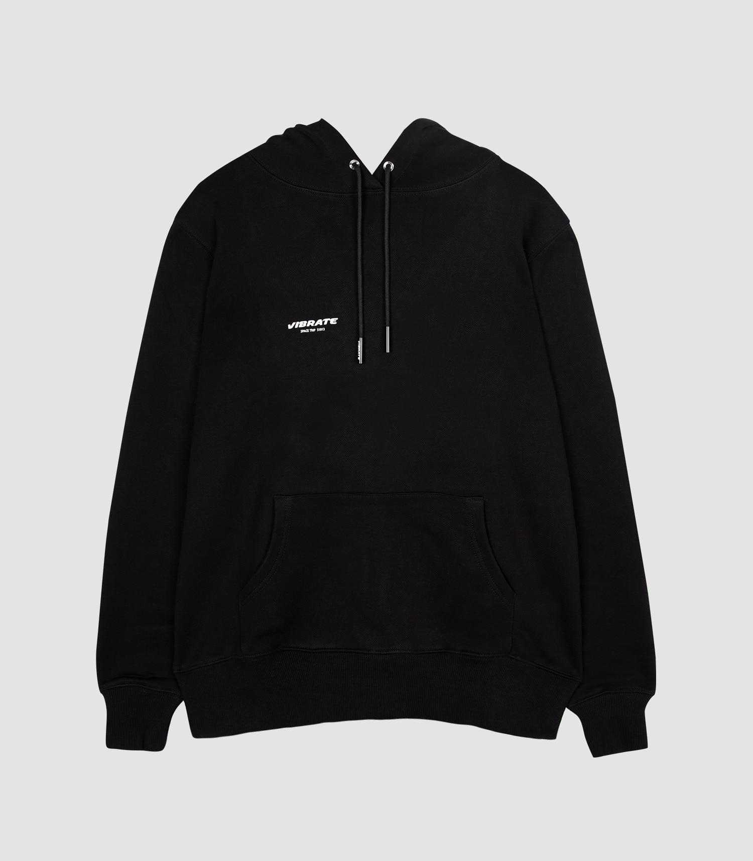 Vibrate Mini Logo Basic Hoodie (Black) Black/L