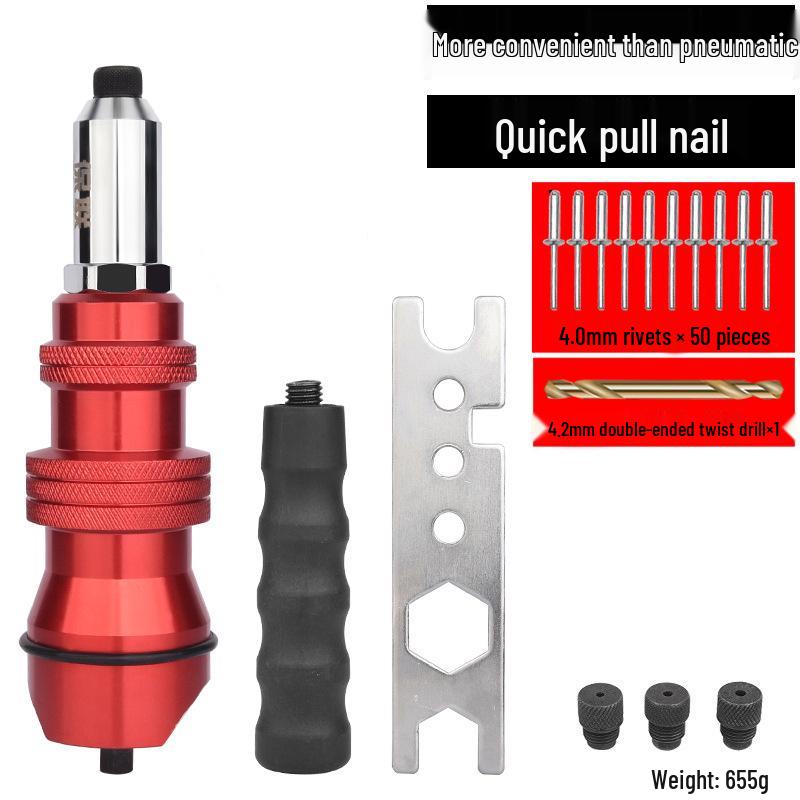 Electric Rivet Gun Head Aluminum Alloy Puller