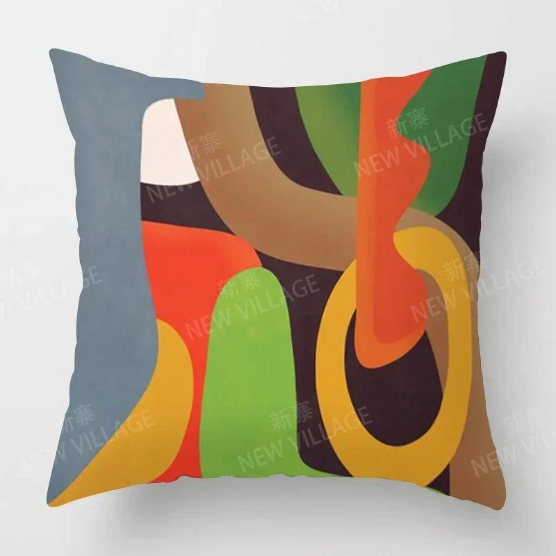 

Скандинавский Осенний Домашний Декор Осеннее Украшение Наволочка для Подушки Диванная Наволочка Современная Гостиная 66x66cm небесно-голубой