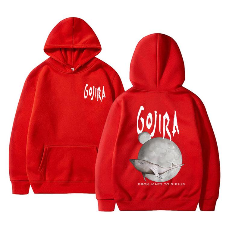 France Metal Band Gojira From Mars To Sirius Flying Whales Music Album Graphic Hoodie Male Fashion Vintage Pullover Tracksuit