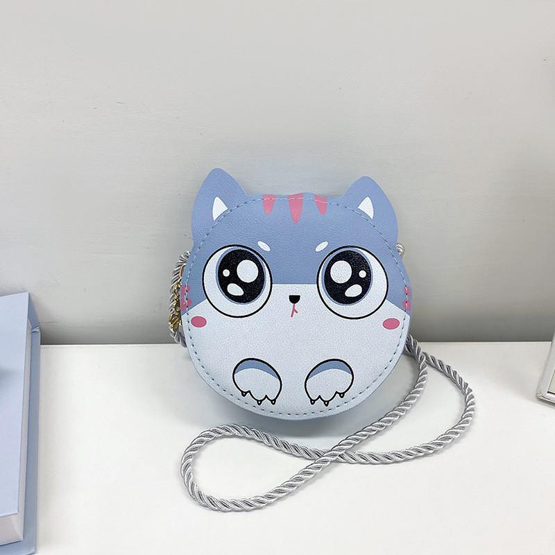Cute Design Kitty Pu Shoulder Bag For Toddler Girls Stylish And Durable Accessory Everyday