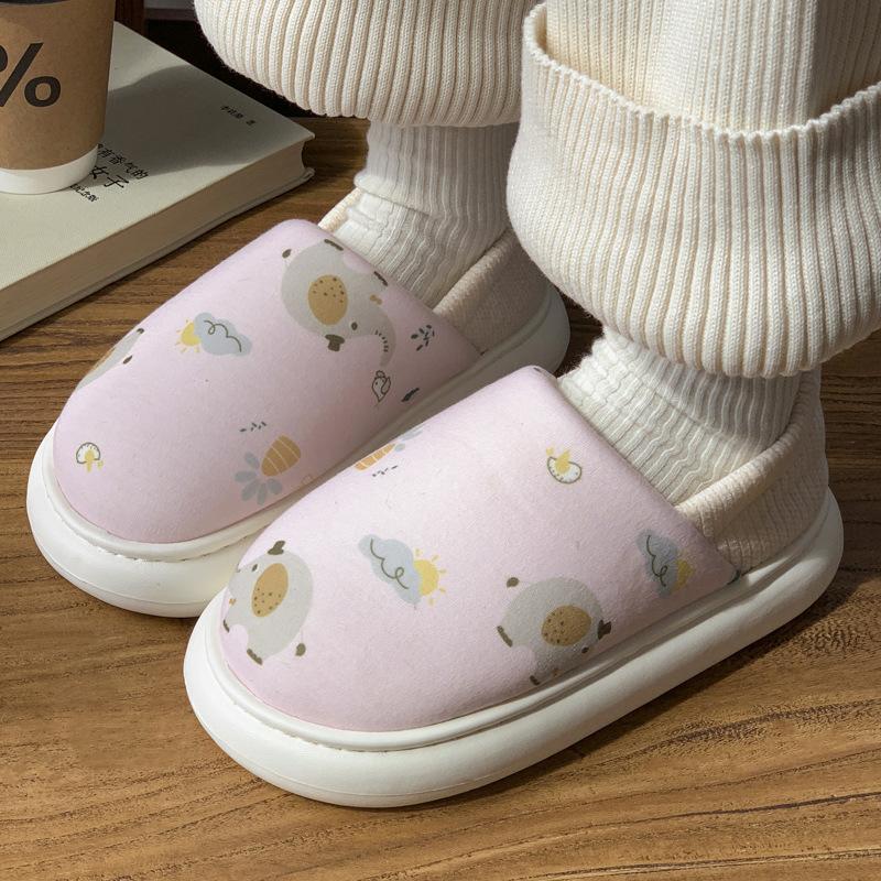 Shoes autumn and winter postpartum soft-soled cotton shoes 9October bag heel non-slip pregnant women cotton mop thick sole breathable and warm