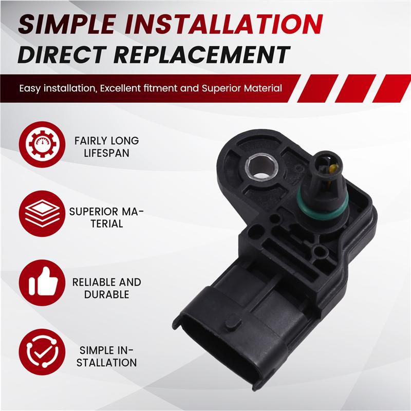 Intake Manifold Pressure Sensor For Ssangyong Rodius Stavic 2.0 2.2 Diesel 2013-2019 6715420017 0281006095