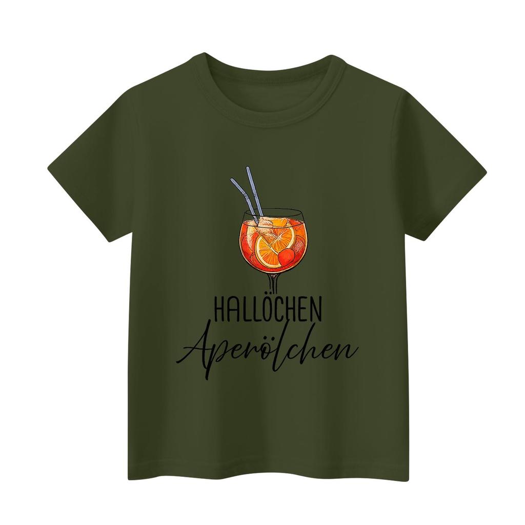 Printed Fashion Casual Short-Sleeve Tops For Boys And Girls