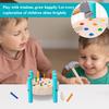 Children's Wooden Exercise Baby Hand-eye Coordination Hands And Brain Kindergarten Early Education Round Nail Hammering Table Educational Toy