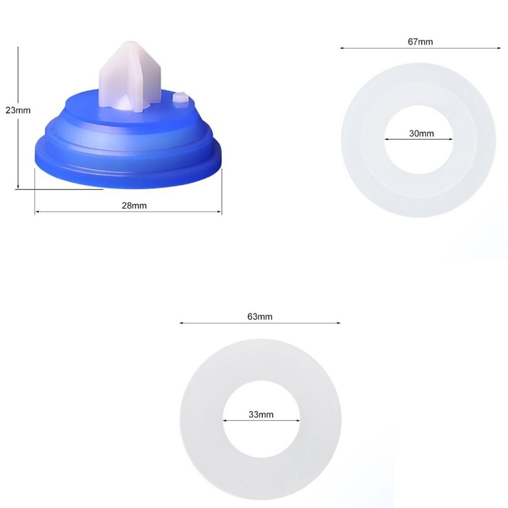 2/5Pcs Lightweight Water Stop Diaphragm Wear Resistant Drain Valve Seal Ring Rubber Gasket Home