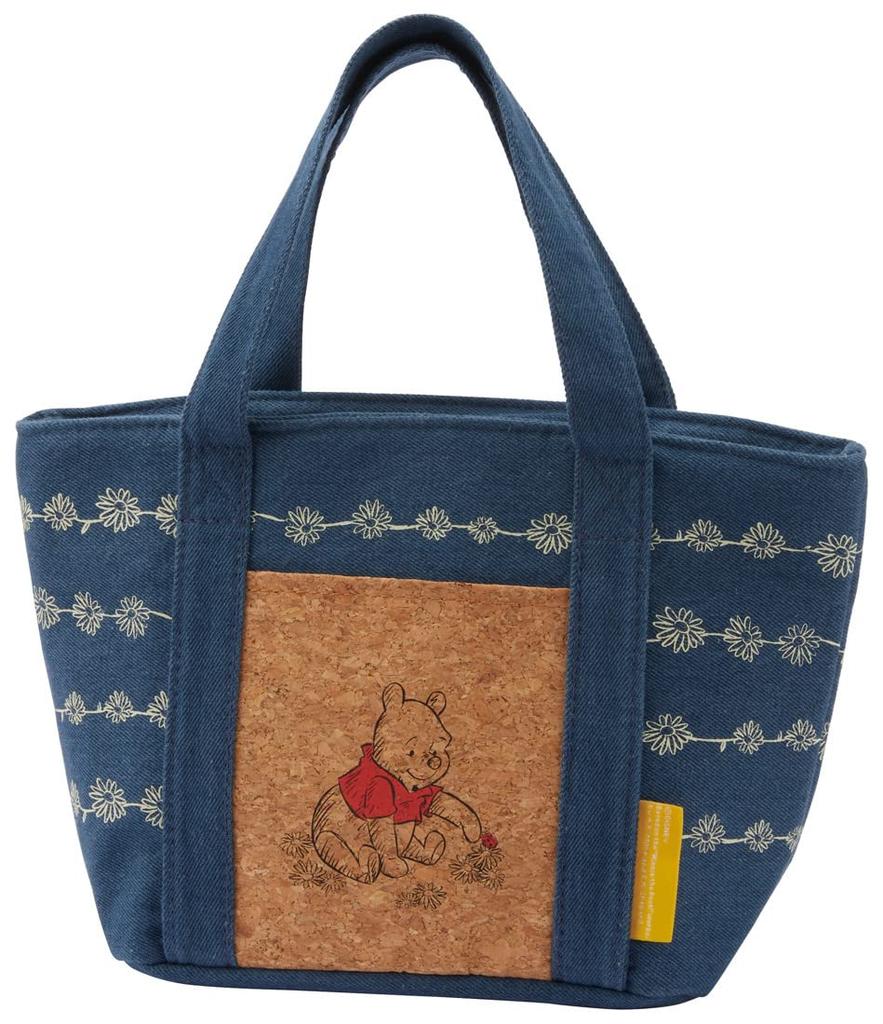 Skater Denim Cooler Bag with Cork Disney Winnie the Pooh Daisy Chain Pocket, Design, KBCO3-A