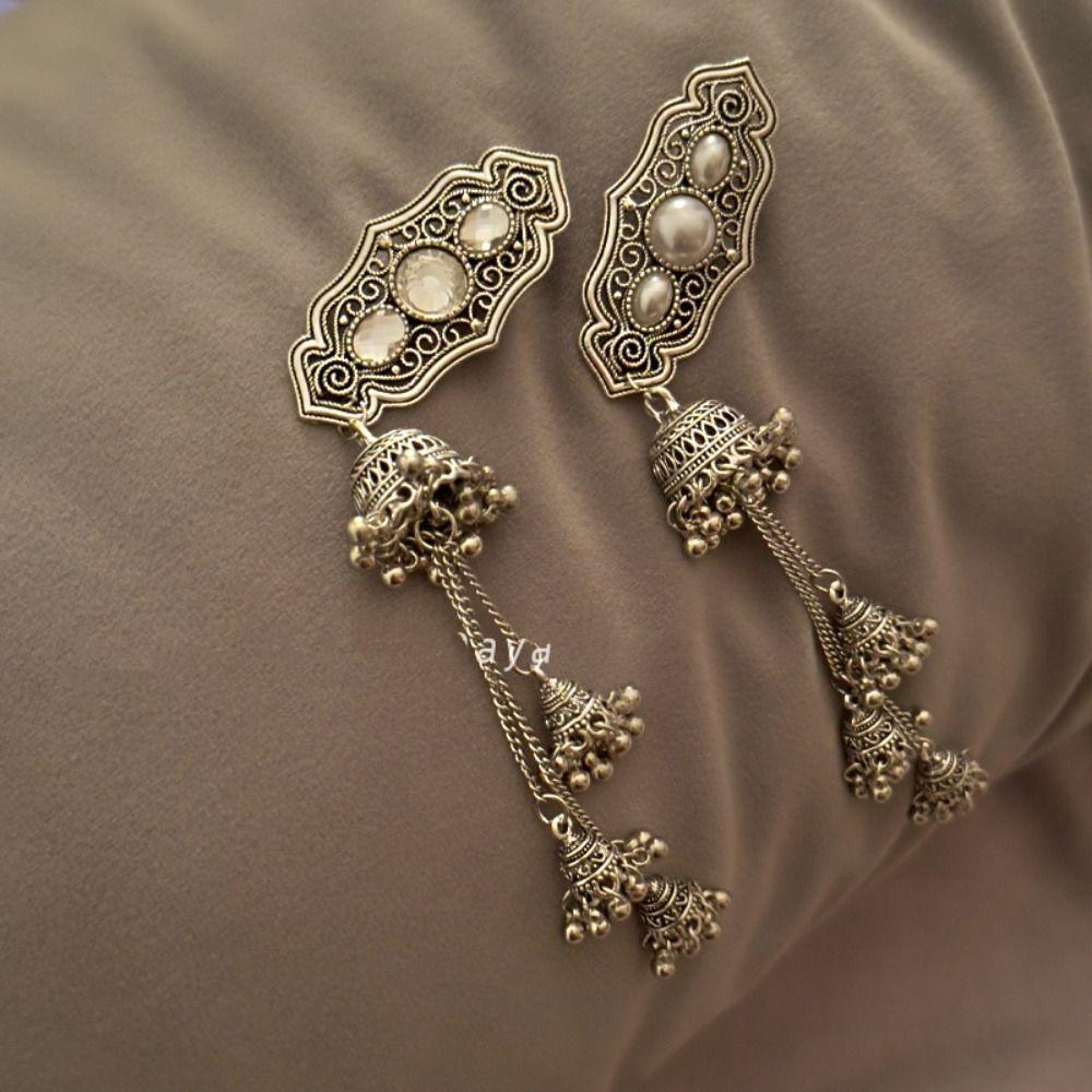 Elegant Tassel Bell Hair Clip Vintage Chinese Style Side Clip Ethnic Style Hair Hoop  Party