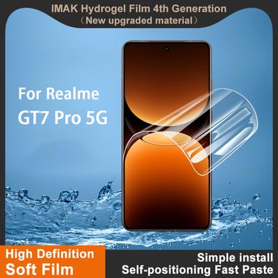 For Realme GT7 Pro 5G Glass IMAK Hydrogel Film 4th Generation Full Coverage Screen Protector