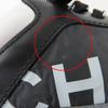 Pristine CHANEL Low cut sneakers Logo design black leather 36 G34086 Used