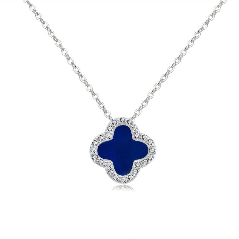 Elegant Openwork Four-leaf Clover Necklace - Women's High-end Pendant