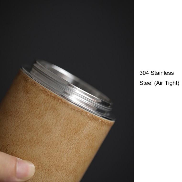 Kiln-transformed ceramic tea canister, small sealed jar, portable storage jar