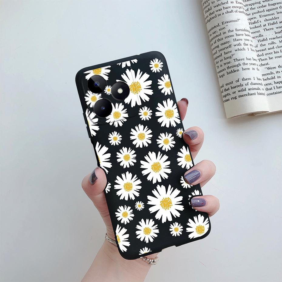 For Funda Realme Note 50 Case RMX3834 Cute Love Heart Silicone Soft Phone Case For Realme Note 50 Back Cover Note50 6.74" Coque