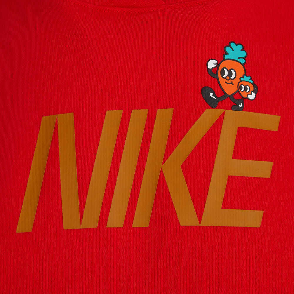 Nike Cny Series Letter Logo Cartoon Pattern Printed Hoodie Kids Hoodies University-Red FD6996-657