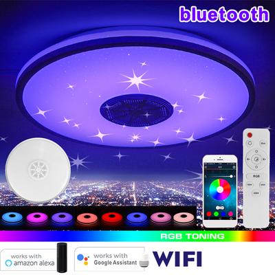 WiFi APP Control LED Smart Ceiling Light 100W RGB Dimmable Bluetooth Music Light Modern Home Bedroom Living Room Ceiling Lamp