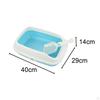 Cat Litter Box Open Top Kitty Tray Potty Toilet Bedpan for Bunny