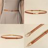 Adjustable PU Leather Waist Belt for Women Heart Shaped Clasp Waist Girdle Lightweight Fashion Waist Accessory