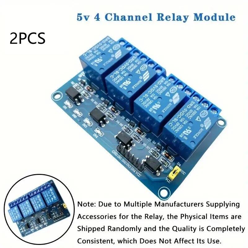 2pc 1/2/4/8 Channel 5v Relay Module With Optocoupler Relay Output 1 2 4 6 Relay Module 8 Channels Low Level Trigger Output XWay