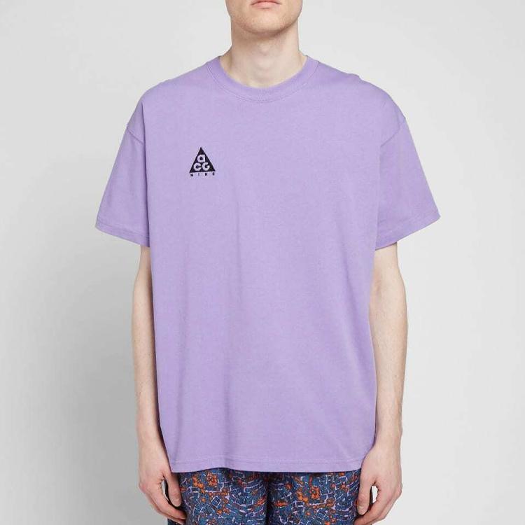 Nike ACG Logo Short Sleeve T-Shirt Men Tops Light-Purple BQ7342-567