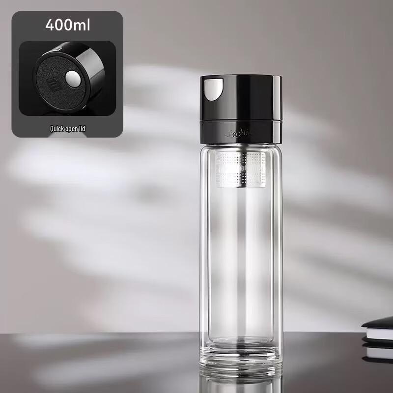 Etravel Магнитная стеклянная бутылка-заварник с всплывающим ситечком